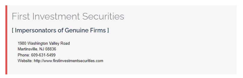 First Investment Securities